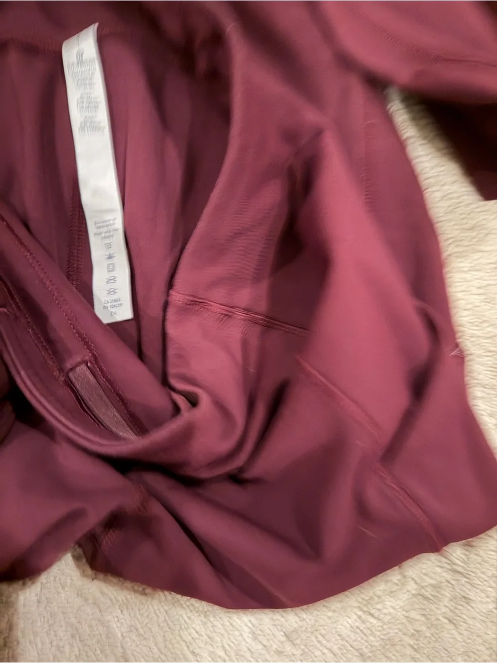 lululemon athletica Burgundy High-Rise Performance Leggings